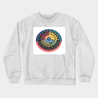 Elementary particles, illustration (C023/2903) Crewneck Sweatshirt